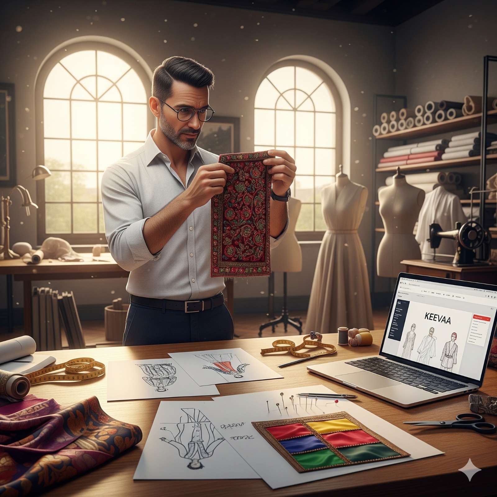 Weaving Two Worlds: How a Florentine Designer Uses Keevaa to Fuse Indian Art with Italian Fashion